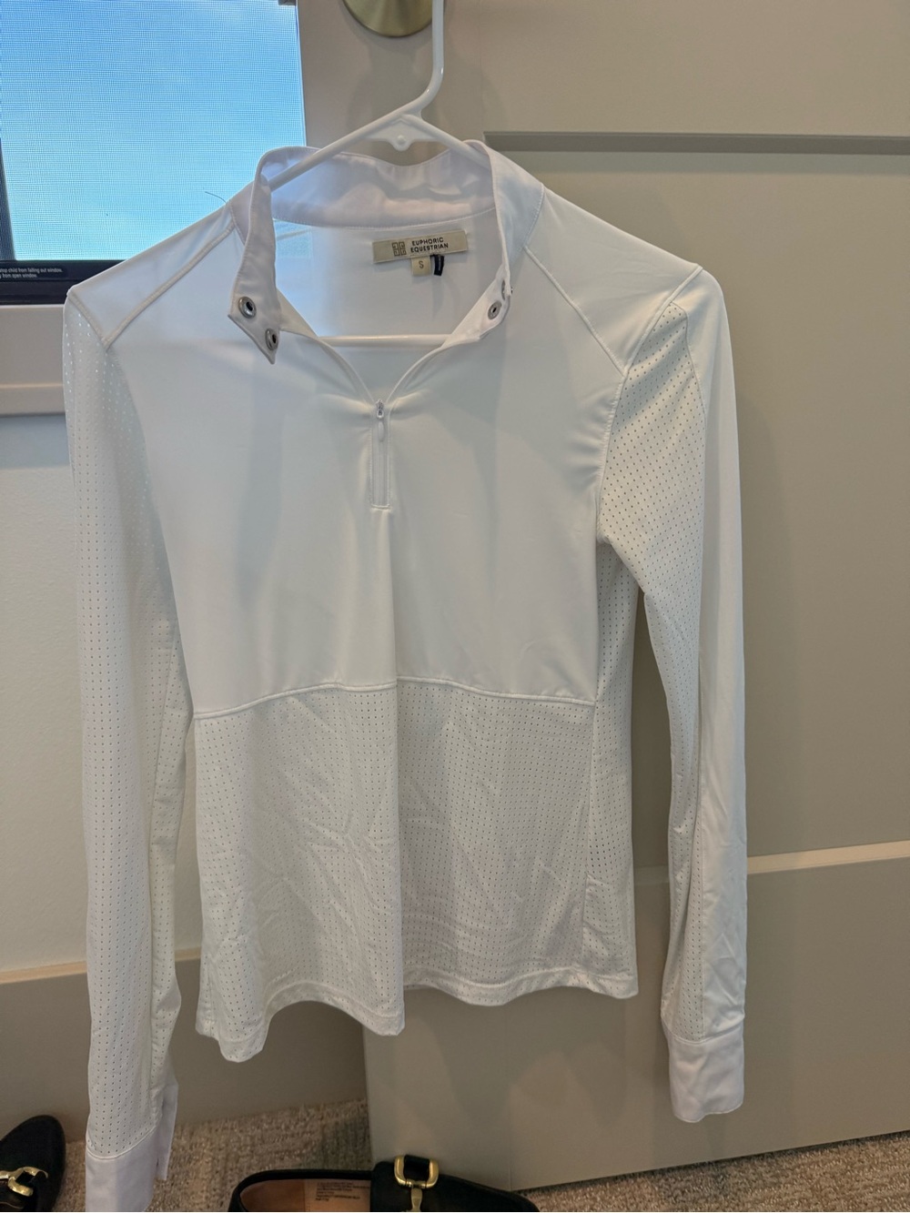 Euphoric Equestrian Kloud White Long-Sleeve Show Top